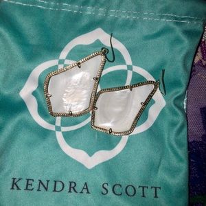 White Alexandra Kendra Scott Earrings